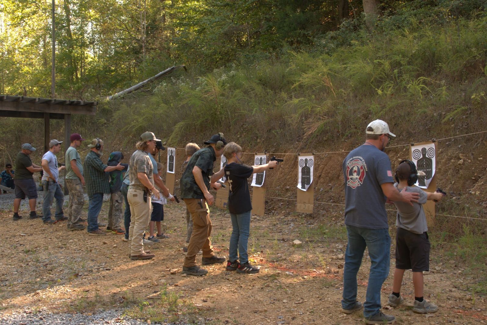 Fathers and sons gathered together at The Ridge